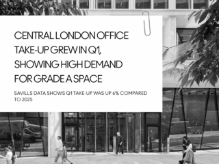 Central London office take-up grew in Q1, showing high demand for Grade A space