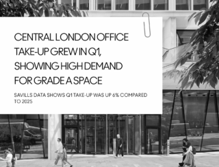 Central London office take-up grew in Q1, showing high demand for Grade A space