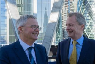 Bradley Baker (right), with chief executive David Ainsworth
